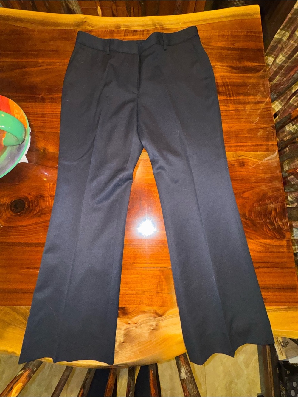 Brooks Brothers 12P Black 100% Wool Bemberg Lined Dress Pants Trousers Petite